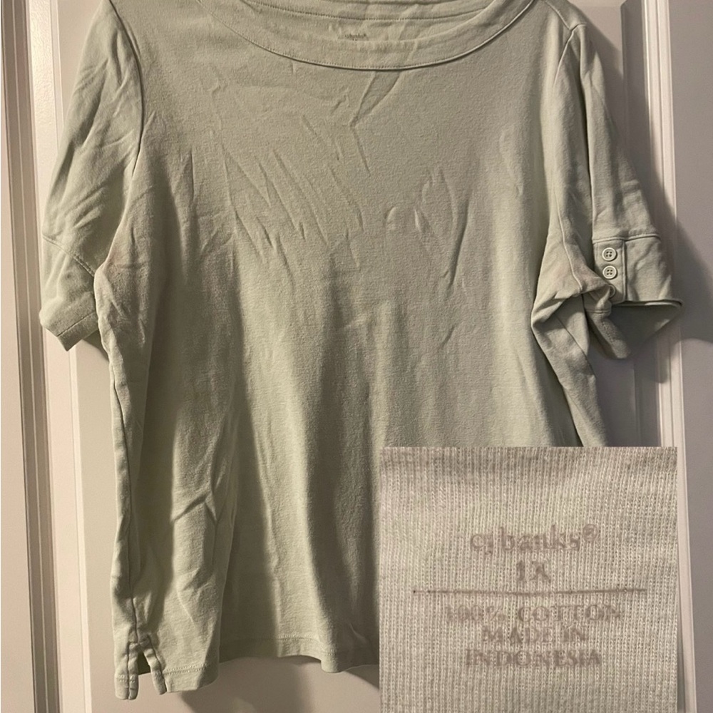 CJ Banks Green Shirt